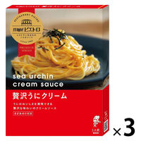 ピエトロ 洋麺屋ピエトロ 贅沢うにクリーム 100.3g 1セット（1個×3）パスタソース