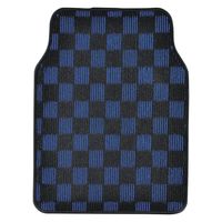 ジョイフル チェッカーマット M BK/BL YP808-A 1個