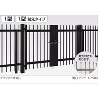 四国化成建材 EAM1型 W1000X2 H1800 縦格子 両開き シリンダー錠 EAM1-SI1018WBZ 1個（直送品）