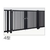 四国化成建材 GTM4型 W1000X2 H1200 縦格子 両開き シリンダー錠 GTM4-SI1012WBZ 1個（直送品）