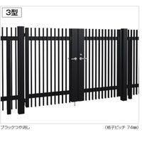 四国化成建材 TAM3型 W1000 H1200 縦格子 片開き 打掛錠 TAM3-UO1012SBZ 1個（直送品）