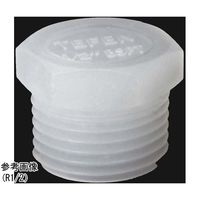 アズワン TEFEN PVDF ネジ継手 ブラインドプラグ R1 67-3081-16 1個（直送品）