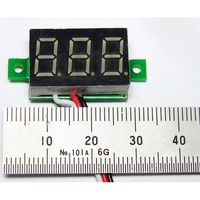 共立電子産業 ミニタイプ7セグLED電圧計モジュール 赤 67-4751-68 1個（直送品）