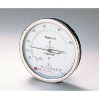 佐藤計量器製作所 パルマII型湿度計 温度計付 校正証明書付 7562-00 1台 1-622-11-20（直送品）