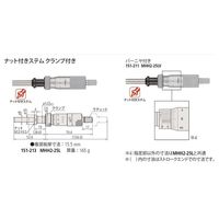 ミツトヨ マイクロメータヘッド MHH2-25L 151-213 1セット(3PC)（直送品）