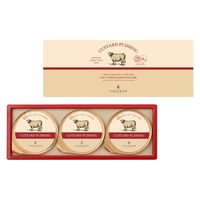 〈アンテノール〉蒜山産ジャージー牛乳のカスタードプリン 3個入 1箱 三越伊勢丹　紙袋付 手土産 ギフト 　母の日　父の日　お中元