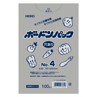 シモジマ HEIKO（ヘイコー）ボードンパック#20 No.4 穴あり プラマーク入り 1セット（1袋（100枚入）×10）
