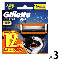 ジレット（Gillette） プログライド 電動タイプ 髭剃り カミソリ 男性 替刃12個入 1セット（1個×3） P＆G