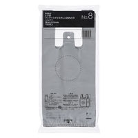 アスクル バイオマス25％入 レジ袋 シルバー 8号 1セット（1袋（100枚入）×30） オリジナル