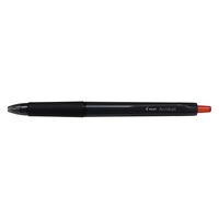 パイロット 油性ボールペン アクロボール 0.7mm ブラック軸 赤インク BAB-17-BR 1セット（1本×10）