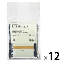 無印良品 オリジナルブレンドコーヒー ライトテイスト ドリップ 70g（10g×7バッグ） 1セット（1袋×12） 良品計画