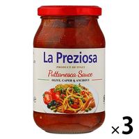 ラ・プレッツィオーザ プッタネスカ パスタソース 400g 1セット（1個×3）オーバーシーズ
