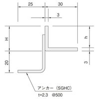 中部コーポレーション ステンレス受枠 STー1 ST-1-15M 1セット(2個)（直送品）