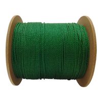 三友産業 PE緑ロープ 1.5mm×300m HRー1878 HR-1878 1セット(2巻)（直送品）