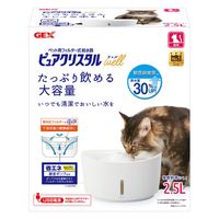 ジェックス GEX ピュアクリスタル ウェル 2.5L 猫用 ホワイト 304423 1個（直送品）