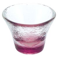 ヤマコー 硝子ミニ珍味入 反り丸 浅紫 26857 1個（直送品）