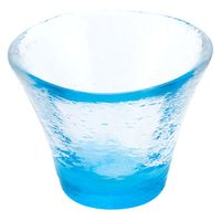 ヤマコー 硝子ミニ珍味入 反り丸 若水 26856 1個（直送品）