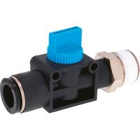 日本ピスコ PISCO ハンドバルブ ストレートA2方弁チューブ12出力R1/2 HV12-04-2 1個 123-4448（直送品）