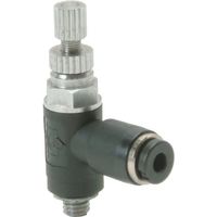 日本ピスコ PISCO スピードコントローラ低流量タイプ エルボ JSC4-M3AL 1個 178-3488（直送品）