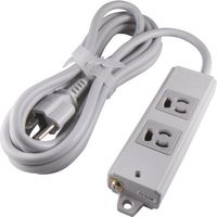 アメリカン電機 抜止形 OAタップ2ケ口 接地2P15A125V A8140 1本 134-7245（直送品）