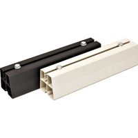 ジェフコム デンサン ライトロックベース AL-NRB-400-BK 1個 112-8853（直送品）