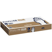 【並行輸入品】日本サニパック ポリエチレン手袋エンボス 半透明 L 100枚 AH04 1箱(100枚入×40)（取寄品）