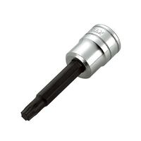 エスコ 1/4”DR/T25x59.5mm [TORX]ビットソケット EA618NV-25 1セット(4個)（直送品）