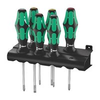 エスコ 6本組 [+ ー pozi] ドライバー(ホルダー付) EA560WA-605 1セット（直送品）