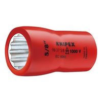 エスコ 3/8”DRx 1/ 2” 絶縁ソケット(十二角) EA640LJ-104 1セット(2本)（直送品）