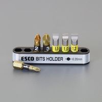 エスコ 6本組 [pozidriv， ー]ドライバービット EA611AJ-41 1セット(3セット)（直送品）