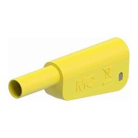 エスコ φ4mm テストリード用プラグ(スタック接続/黄) EA707NC-204 1セット(10個)（直送品）