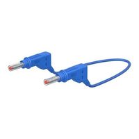 エスコ φ4mm/2000mm テストリード(スタック接続/青) EA707NC-453 1セット(2個)（直送品）