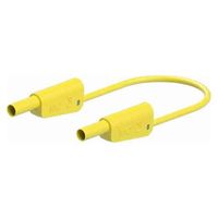 エスコ φ4mm/1500mm テストリード(スタック接続/黄) EA707NC-564 1セット(3個)（直送品）