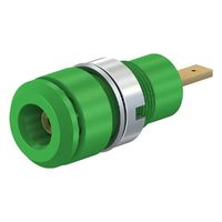 エスコ φ2mm/M 8 パネルマウントソケット(緑) EA940DP-535 1セット(8個)（直送品）