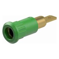 エスコ φ4mm プレスインソケット(緑) EA940DP-585 1セット(19個)（直送品）