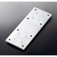 エスコ 手すり用取付プレート EA951EL-553 1セット(3個)（直送品）