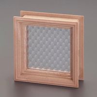 エスコ 100x100mm 明り窓(木目) EA951L-19 1セット(11個)（直送品）
