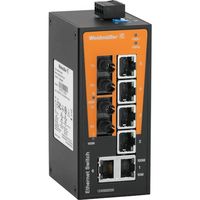 ワイドミュラー IEーSW スイッチングHUB 8ポートRJ45×6、ST×2 1240930000 IE-SW-BL08-6TX-2ST（直送品）