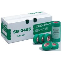 粗面サイディングボード用マスキングテープ SBー246S 15mm×18m 緑色 15mm 【入数:80】 SB-246S 1個（直送品）