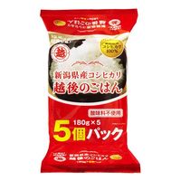 越後製菓 越後のごはんコシヒカリ5個パック 180gX5 x4 4901075080743 1セット(4個)（直送品）