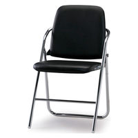 【軒先渡し】SANKEI SCF02.12-CXNB 折りたたみ椅子 ブラック SCF12-CXNB-BK 1セット(4脚入)（直送品）
