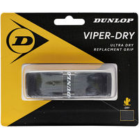 DUNLOP(ダンロップ) テニス リプレイスメントグリップ セミドライタイプ VIPER-DRY ブラック DTA2022（直送品）