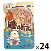朝市場 猫用 鰹の旨みゼリー仕立て かつおとしらす 48g 1セット（1袋×24）F&Bell キャットフード パウチ
