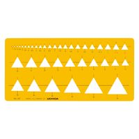 マービー テンプレートNo.107 三角記号定規 1-843-0107 1枚