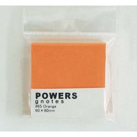 プリントインフォームジャパン パワーズ 60x60mm オレンジ 970-0065-072 1冊