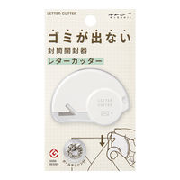 デザインフィル ゴミが出ない 封筒開封器 レターカッター ボールチェーン付き 白 35553006 1個