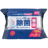 Life-do.Plus CARELAGE極厚アルコール除菌ウェットティッシュ40枚×3P 944966 1個