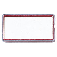 クラウングループ マグタッチカラー名札 赤 CR-MG80-R 1個