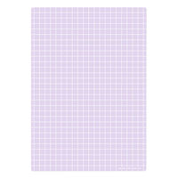 共栄プラスチック 下敷 しっかりシタ字キ A4 方眼/無地リバーシブル ぶどう SHS-A4-02 1枚