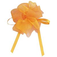 包む オ-ガンジ-ボウリボン ワンタッチシール式 イエロー T-5934-Y 1個